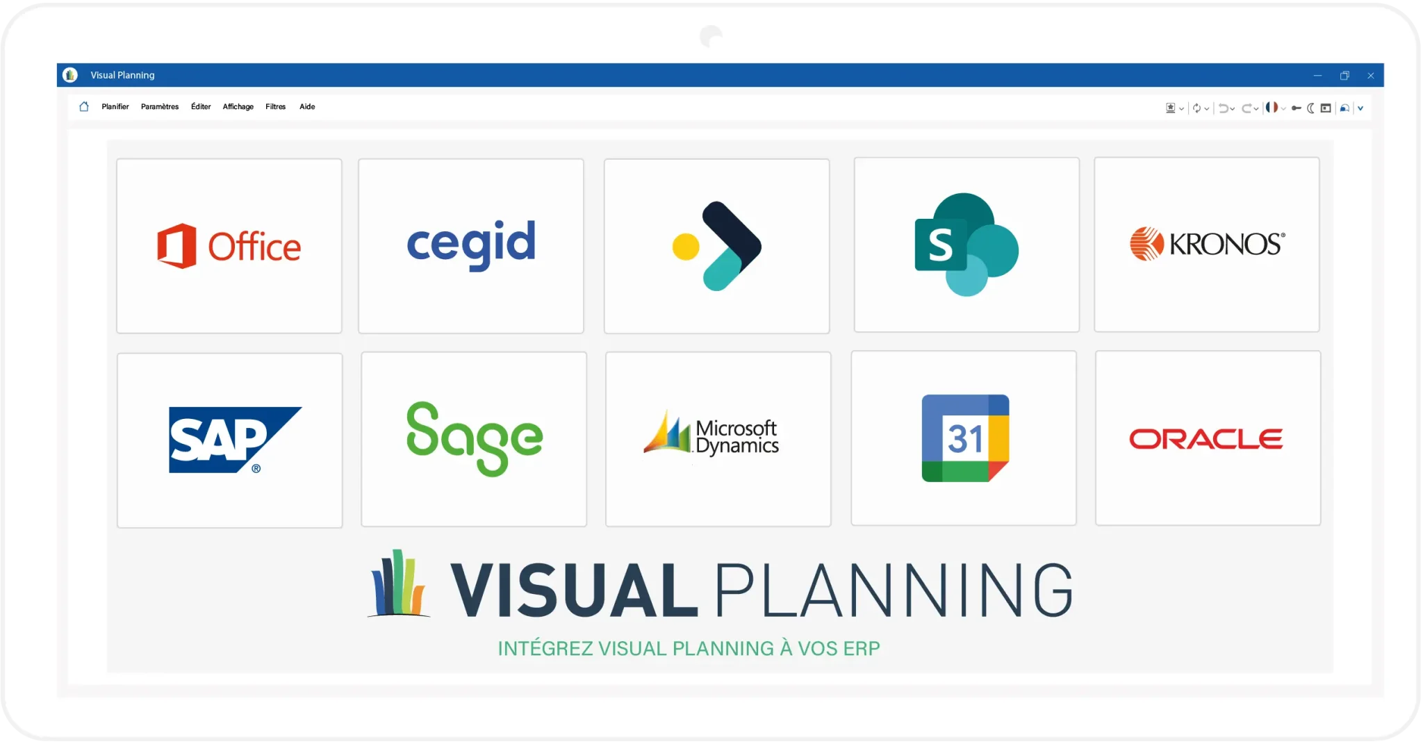 Intégration d'outils de gestion Visual Planning