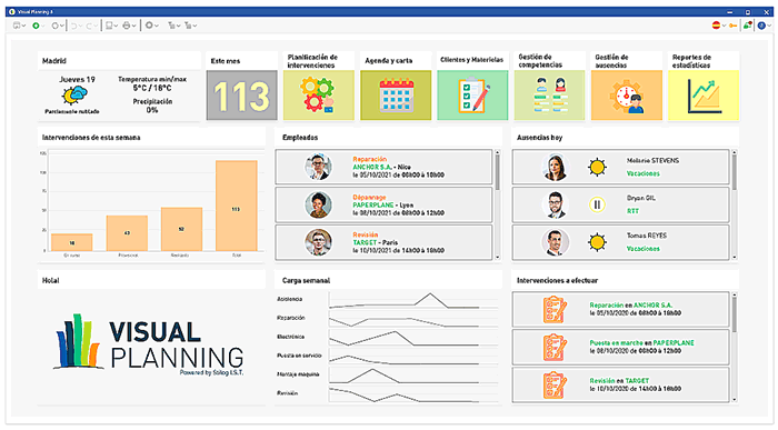 visual planning dashboard